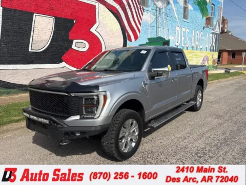 Silver 2021 Ford F-150 Platinum for sale in Des Arc, AR