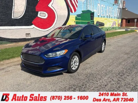 Blue 2016 Ford Fusion S for sale in Des Arc, AR