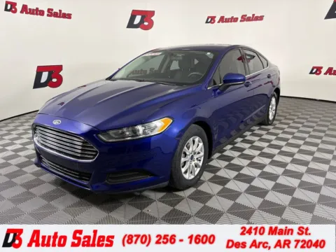 Blue 2016 Ford Fusion S for sale in Des Arc, AR