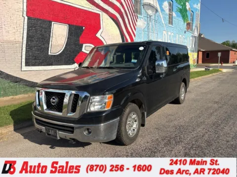 Black 2016 Nissan NV Passenger SL for sale in Des Arc, AR