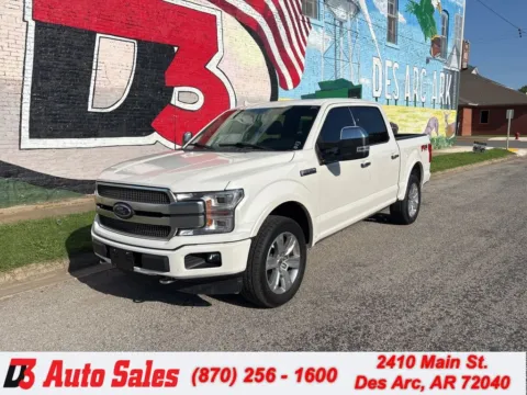 White 2018 Ford F-150 Platinum for sale in Des Arc, AR