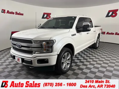 White 2018 Ford F-150 Platinum for sale in Des Arc, AR