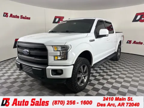 White 2015 Ford F-150 Lariat for sale in Des Arc, AR