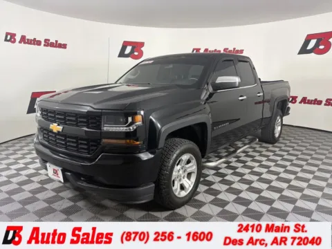 Black 2017 Chevrolet Silverado 1500 Custom for sale in Des Arc, AR