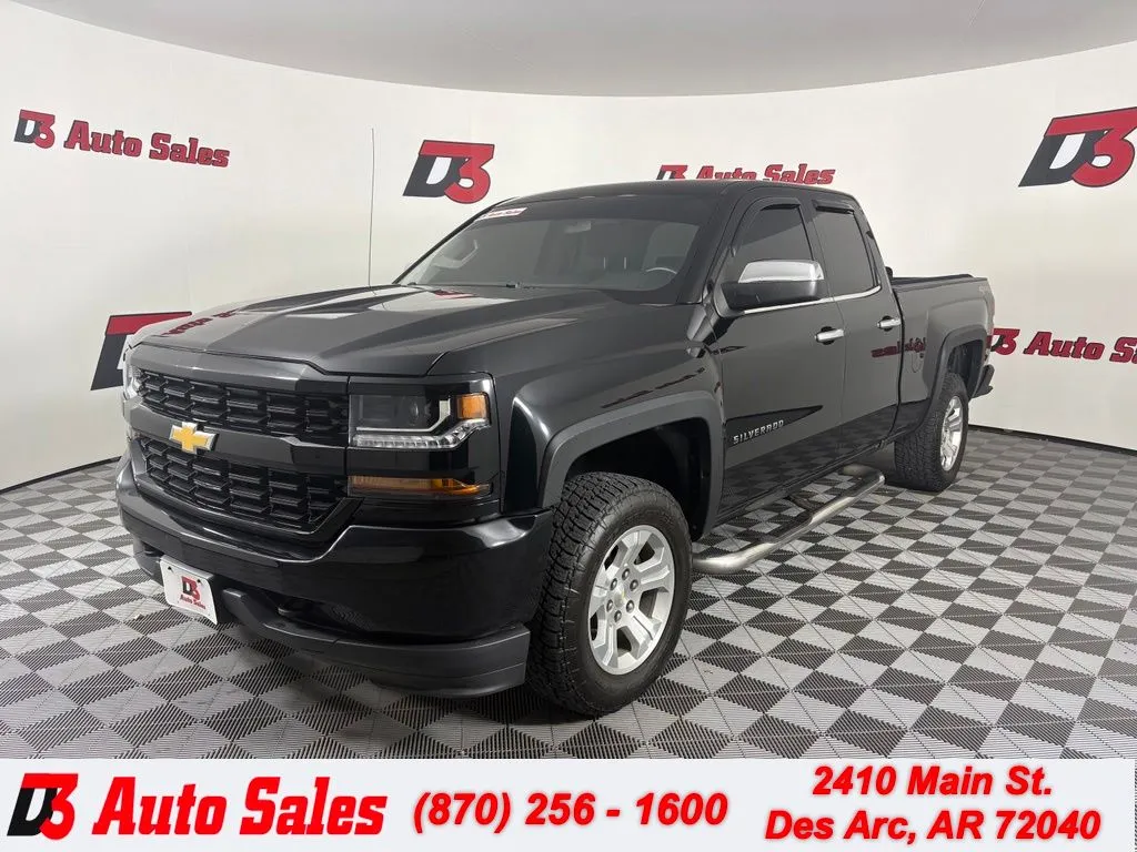 Black 2017 Chevrolet Silverado 1500 Custom for sale in Des Arc, AR