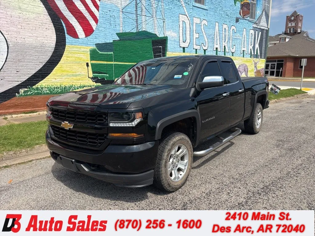 Black 2017 Chevrolet Silverado 1500 Custom for sale in Des Arc, AR