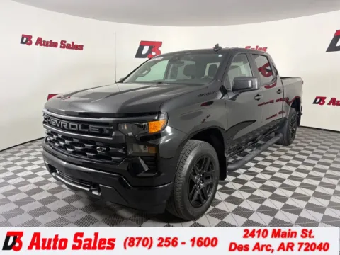 Black 2023 Chevrolet Silverado 1500 Custom for sale in Des Arc, AR