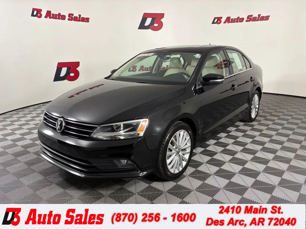 Black 2016 Volkswagen Jetta 1.8T SEL for sale in Des Arc, AR
