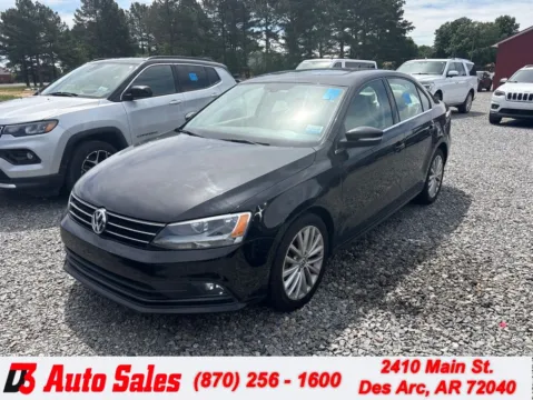 Black 2016 Volkswagen Jetta 1.8T SEL for sale in Des Arc, AR