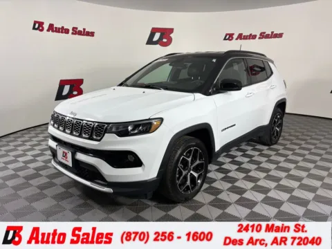 White 2025 Jeep Compass Limited for sale in Des Arc, AR