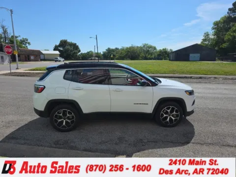 White 2025 Jeep Compass Limited for sale in Des Arc, AR