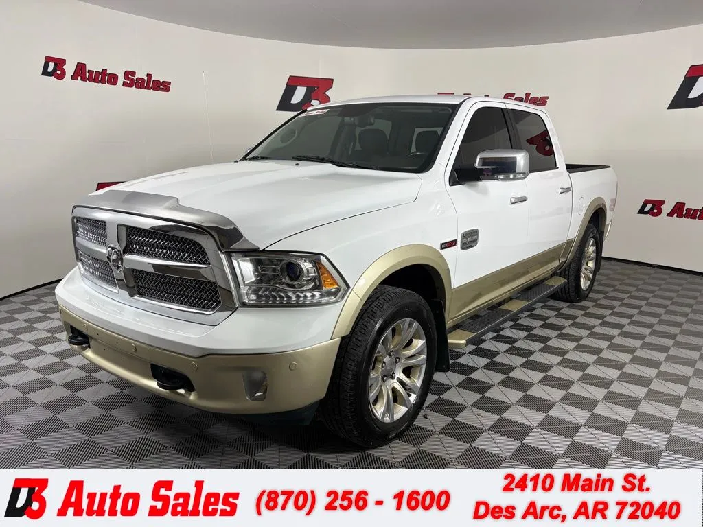 White 2015 Ram 1500 Laramie Longhorn for sale in Des Arc, AR