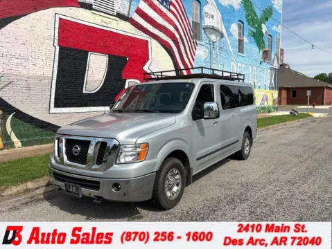 Silver 2017 Nissan NV Passenger SL for sale in Des Arc, AR