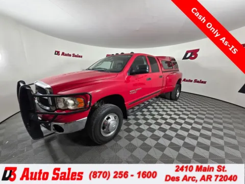 Red 2005 Dodge Ram 3500 SLT for sale in Des Arc, AR