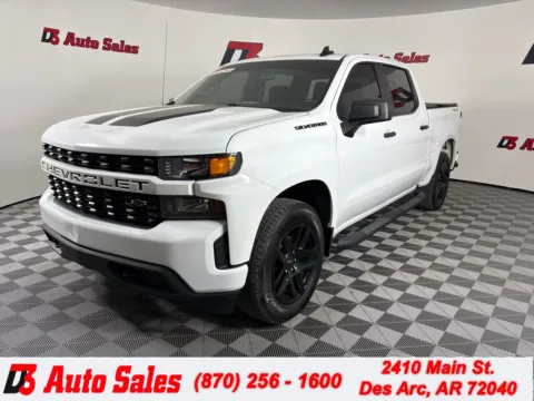 White 2021 Chevrolet Silverado 1500 Custom for sale in Des Arc, AR