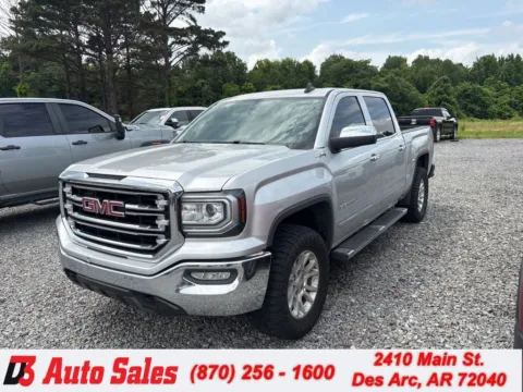 Silver 2018 GMC Sierra 1500 SLT for sale in Des Arc, AR