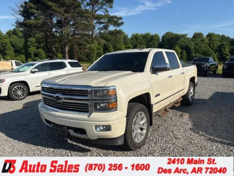 White 2014 Chevrolet Silverado 1500 High Country for sale in Des Arc, AR