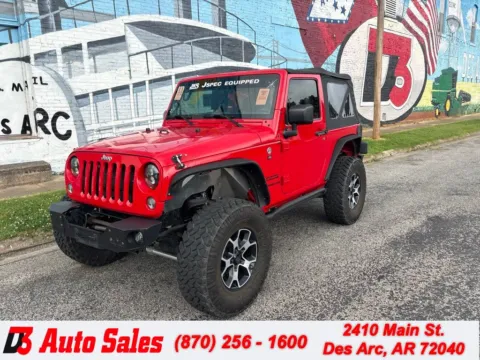 Red 2016 Jeep Wrangler Sport for sale in Des Arc, AR