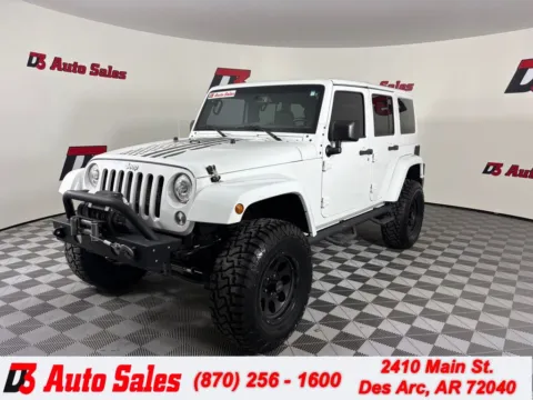 White 2017 Jeep Wrangler Unlimited Rubicon for sale in Des Arc, AR