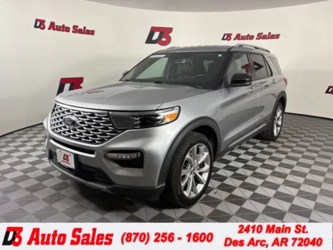 Silver 2021 Ford Explorer Platinum for sale in Des Arc, AR