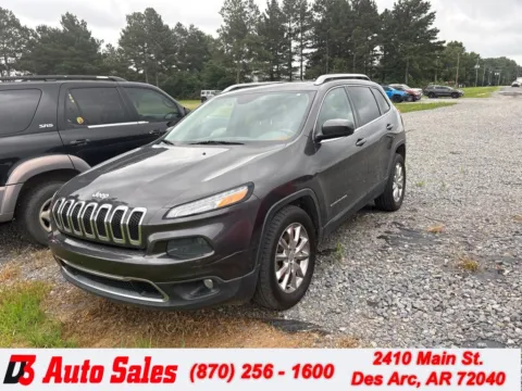 Gray 2014 Jeep Cherokee Limited for sale in Des Arc, AR