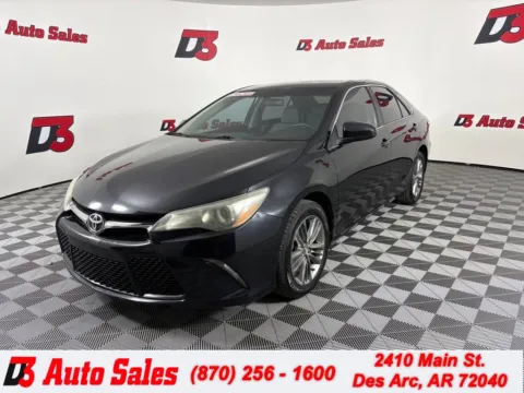 Black 2017 Toyota Camry SE for sale in Des Arc, AR