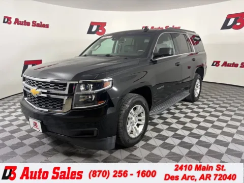 Black 2016 Chevrolet Tahoe LT for sale in Des Arc, AR