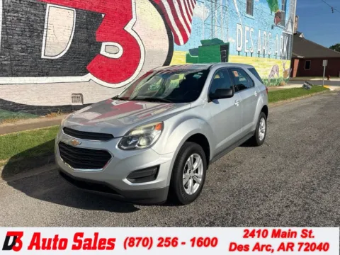 Silver 2016 Chevrolet Equinox LS for sale in Des Arc, AR