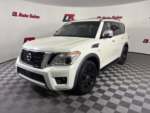 White 2018 Nissan Armada Platinum for sale in Des Arc, AR