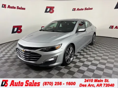 Silver 2021 Chevrolet Malibu LT for sale in Des Arc, AR