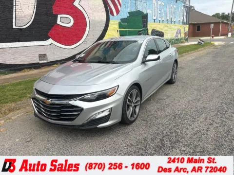 Silver 2021 Chevrolet Malibu LT for sale in Des Arc, AR