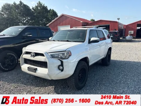 White 2018 Toyota 4Runner SR5 Premium for sale in Des Arc, AR
