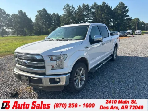 White 2015 Ford F-150 Lariat for sale in Des Arc, AR