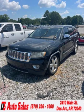 Black 2011 Jeep Grand Cherokee Overland for sale in Des Arc, AR