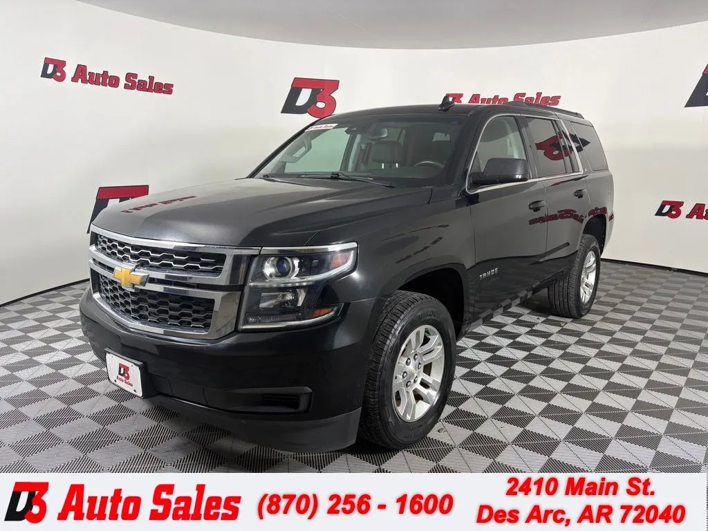 Black 2017 Chevrolet Tahoe LT for sale in Des Arc, AR