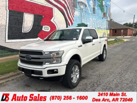 White 2018 Ford F-150 Platinum for sale in Des Arc, AR