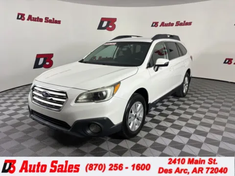 White 2016 Subaru Outback 2.5i Premium for sale in Des Arc, AR