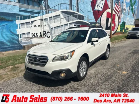 White 2016 Subaru Outback 2.5i Premium for sale in Des Arc, AR