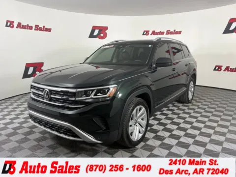 Green 2021 Volkswagen Atlas 2.0T SEL for sale in Des Arc, AR