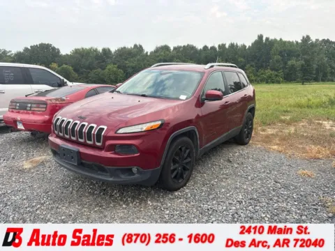 Red 2016 Jeep Cherokee Limited for sale in Des Arc, AR