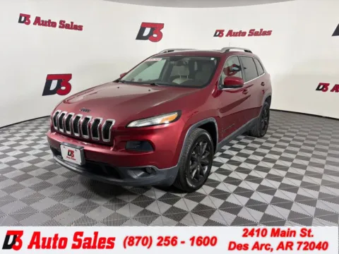 Red 2016 Jeep Cherokee Limited for sale in Des Arc, AR