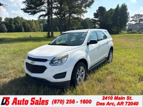 White 2017 Chevrolet Equinox LS for sale in Des Arc, AR