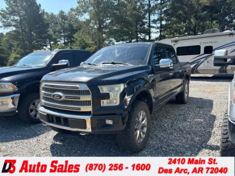 Black 2016 Ford F-150 Platinum for sale in Des Arc, AR