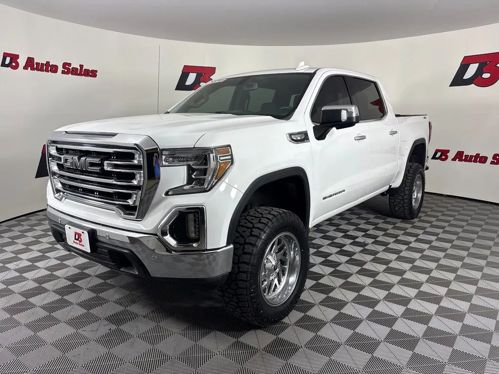 Used 2021 GMC Sierra 1500 SLT with VIN 3GTU9DED5MG196657 for sale in Little Rock