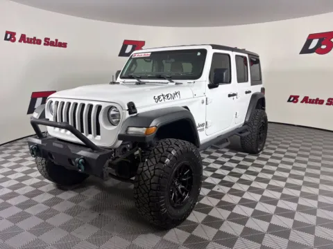 White 2020 Jeep Wrangler Unlimited Sport S for sale in Des Arc, AR