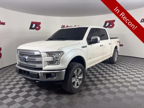 White 2015 Ford F-150 Platinum for sale in Des Arc, AR