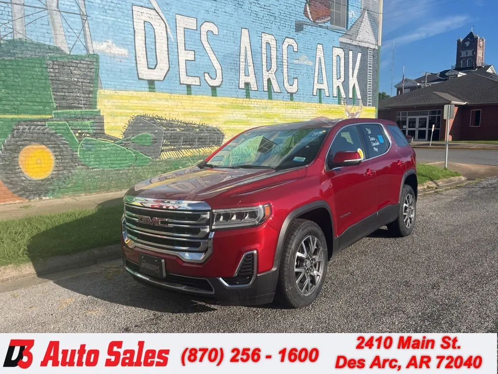 Red 2021 GMC Acadia SLE for sale in Des Arc, AR