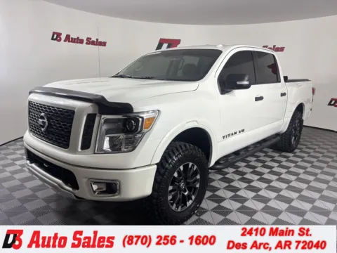 White 2019 Nissan Titan PRO-4X for sale in Des Arc, AR