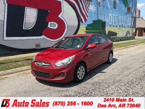 Red 2017 Hyundai Accent SE for sale in Des Arc, AR