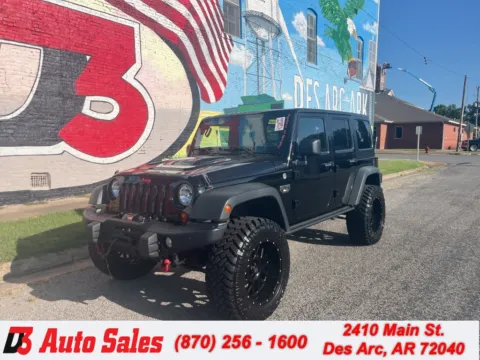 Black 2012 Jeep Wrangler Unlimited Rubicon for sale in Des Arc, AR